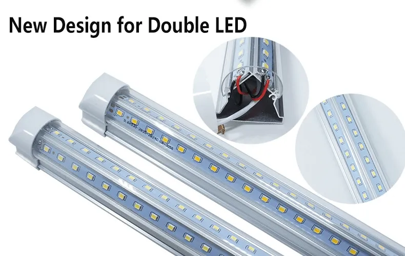 (10-PACK) Linkable LED T8 4ft 36w 5,472 Lumen CLEAR LENS (NO RF) V-Series w/Mounting Hardware