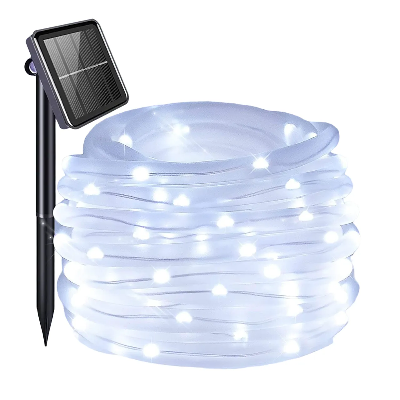 100 LED 8 mode  Waterproof Outdoor Solar Tube Light - 10m