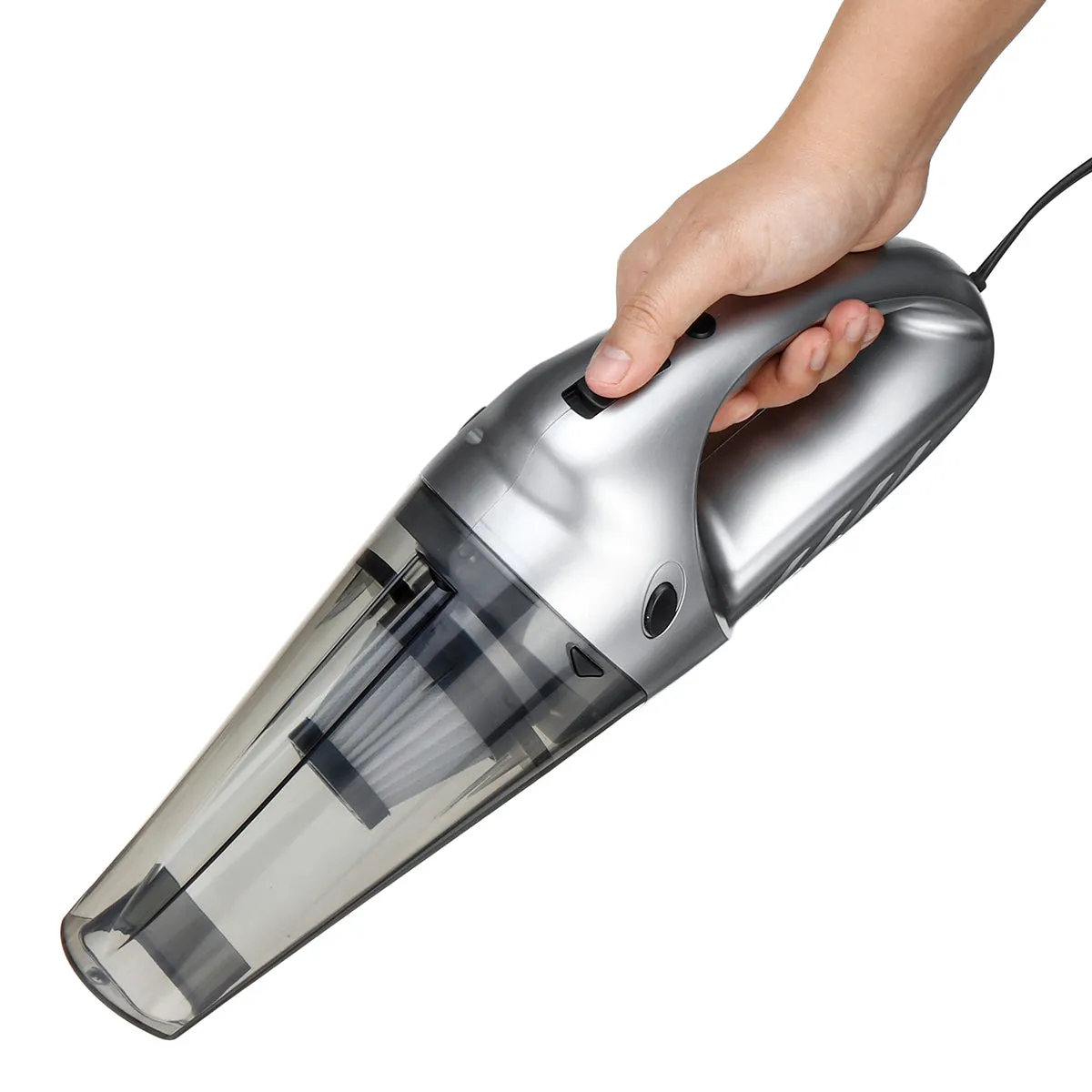 120W Portable Auto Car Handheld Vacuum Cleaner Duster Wet & Dry Dirt Suction with LED Light