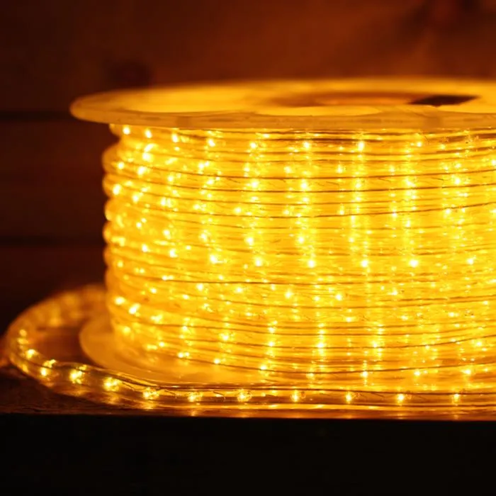 1/2" Yellow Incandescent Rope Lights