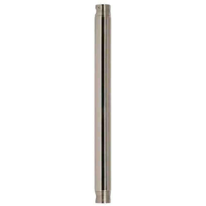 3/4 ID x 12-Inch Downrod, Brushed Nickel Finish