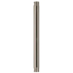 3/4 ID x 12-Inch Downrod, Brushed Nickel Finish