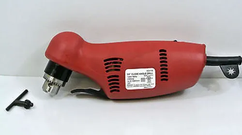 3/8" ELECTRIC ANGLE DRILL - 1400 RPM, 3.8A, 450W, UL