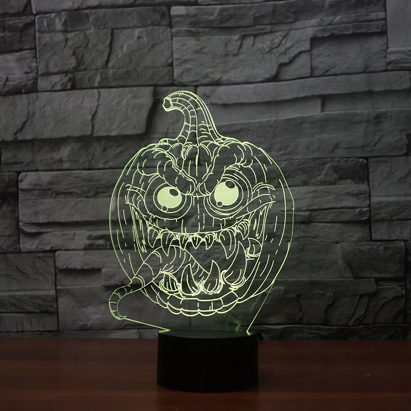 3D lights LED colorful pumpkin lights