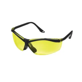 3M 90966-WV12 Sport-Inspired Safety Eyewear, Anti-Scratch Lens, Semi-Rimless Frame, Black Frame