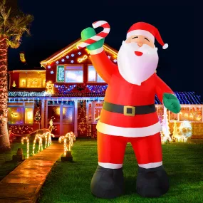 3M LED Santa Christmas Inflatable, Water-Repellent, Jingle Jollys