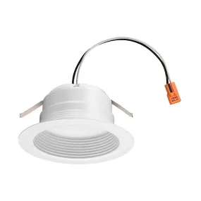 4 Inch LED Recessed Can Light, 600 Lumens, 4000K, Deep Baffle Trim