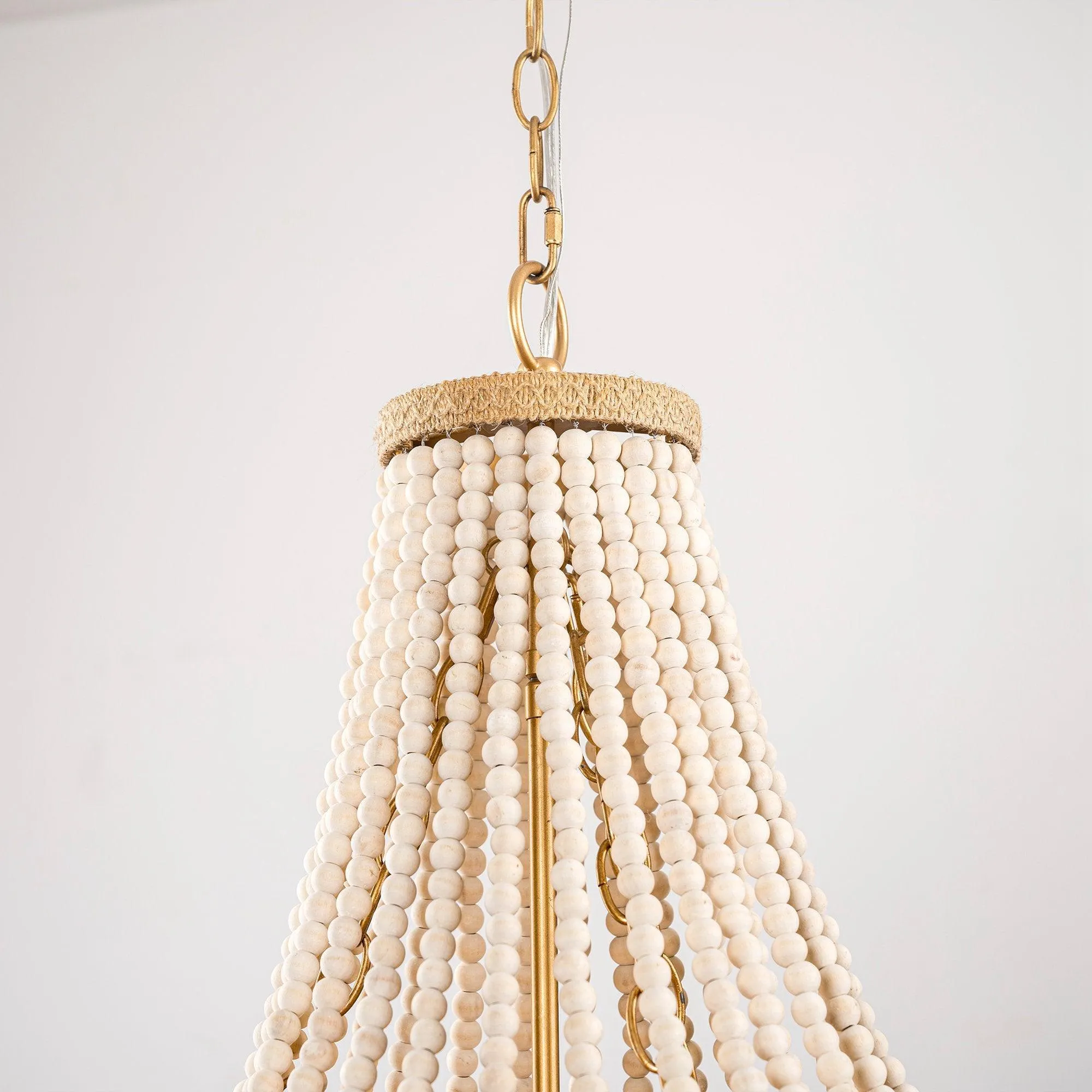 4-Light Golden Farmhouse Dry Rated Chandelier