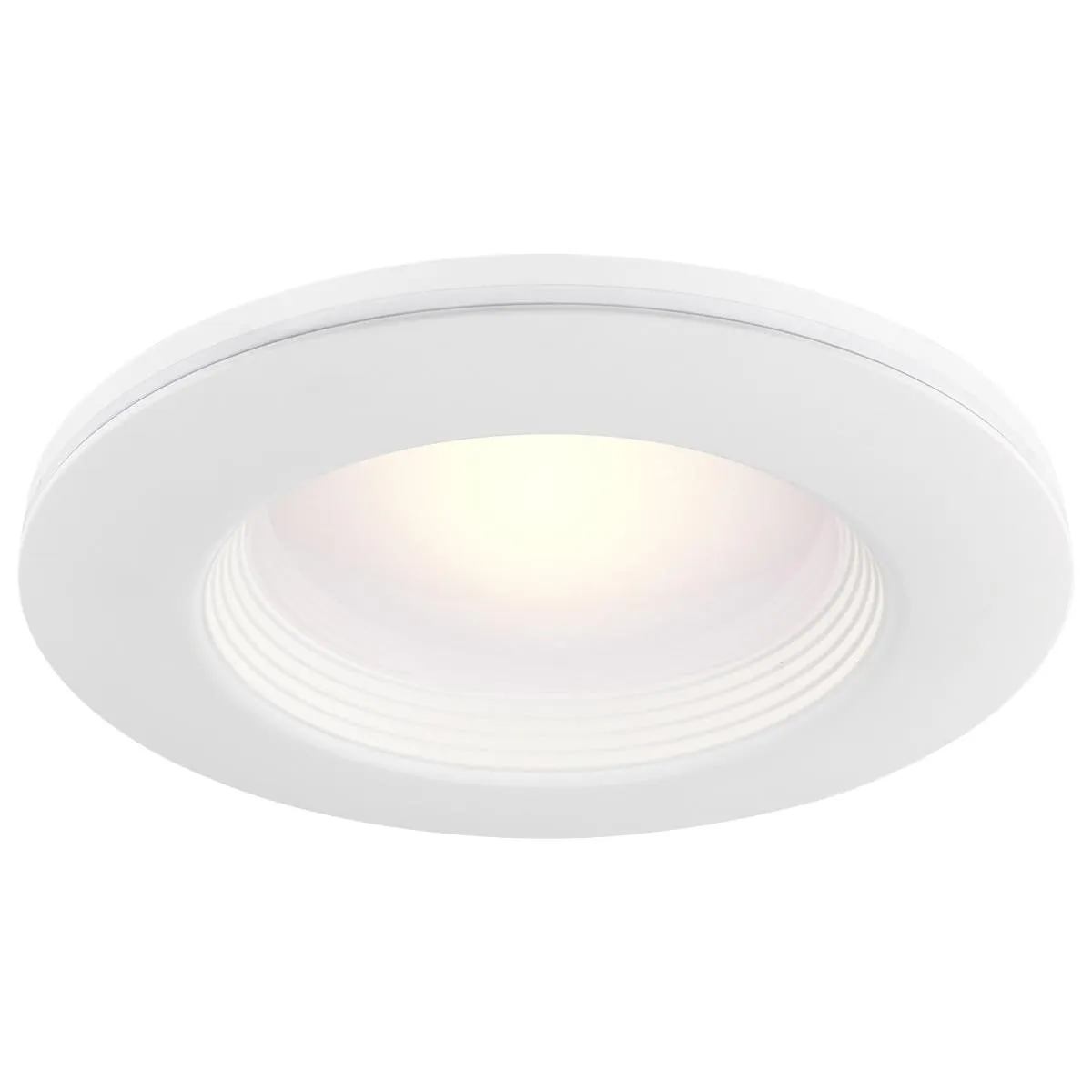 5/6 inch Deep Baffle LED Recessed Can Light with Night Light, 9 Watts, 800 Lumens, Selectable CCT