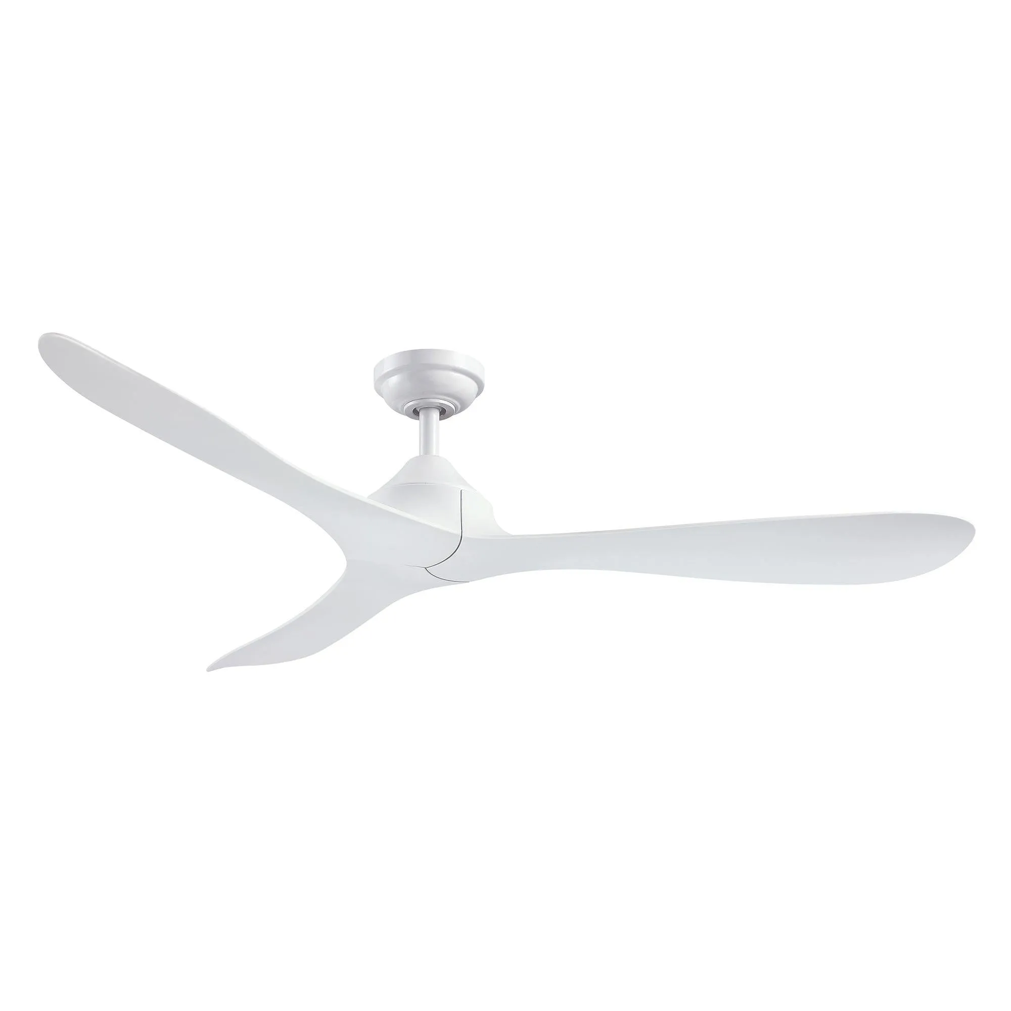 56" Modern DC Motor Downrod Mount Reversible Ceiling Fan with Remote Control