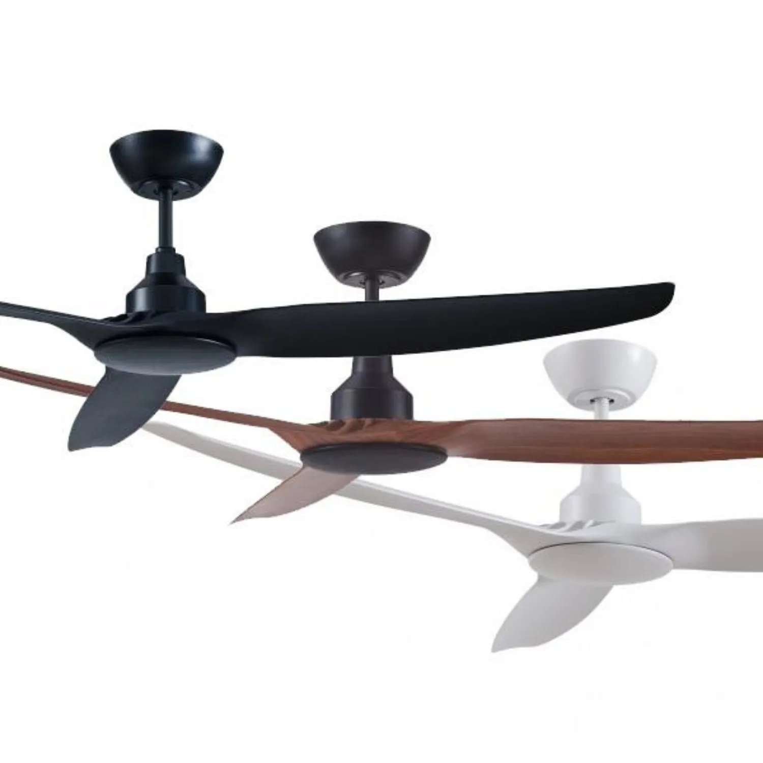 60" Skyfan DC Ceiling Fan in Black, Teak or White SKY1503BL, SKY1503WH, SKY1503TK