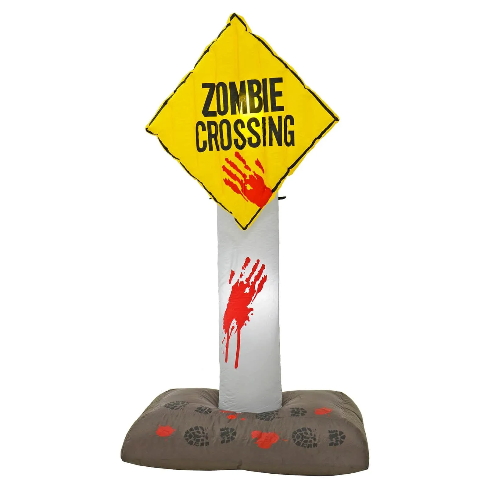 6ft LED Inflatable Zombie Sign Halloween Party Decoration