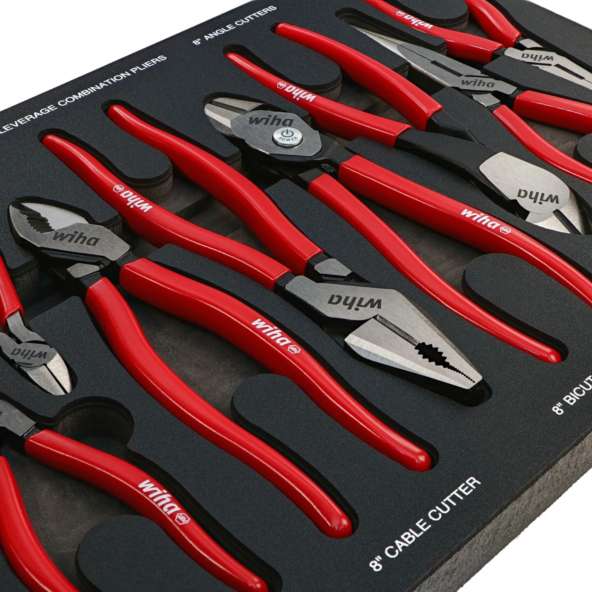 8 Piece Classic Grip Pliers and Cutters Tray Set