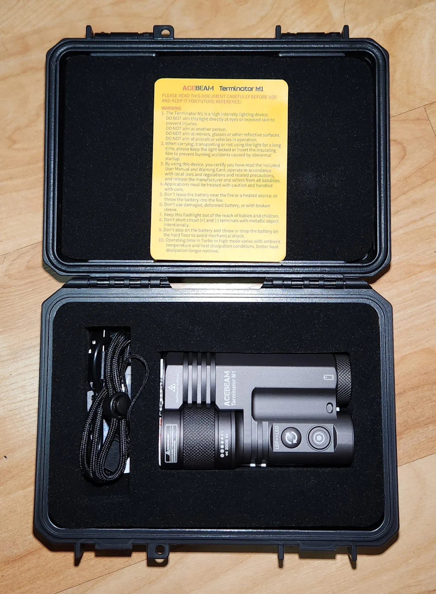 Acebeam Terminator M1 Dual Head LED LEP Flashlight (Limited Edition)