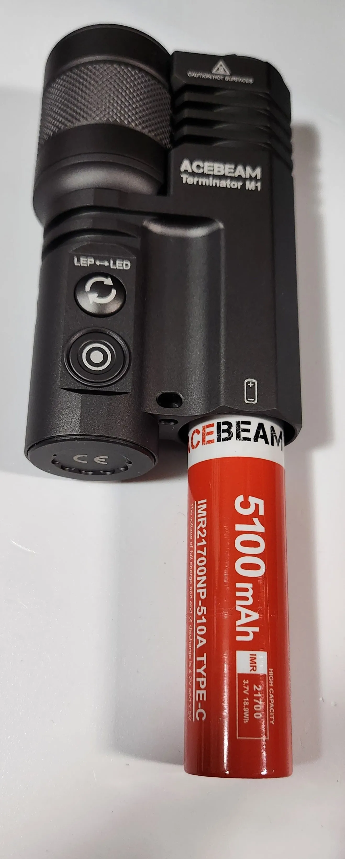 Acebeam Terminator M1 Dual Head LED LEP Flashlight (Limited Edition)