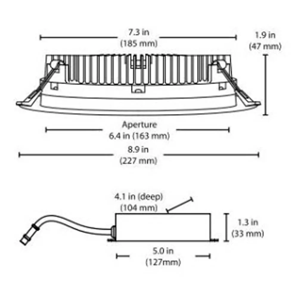 Aged Copper Faceplate for NICOR DLE8 Series Downlights