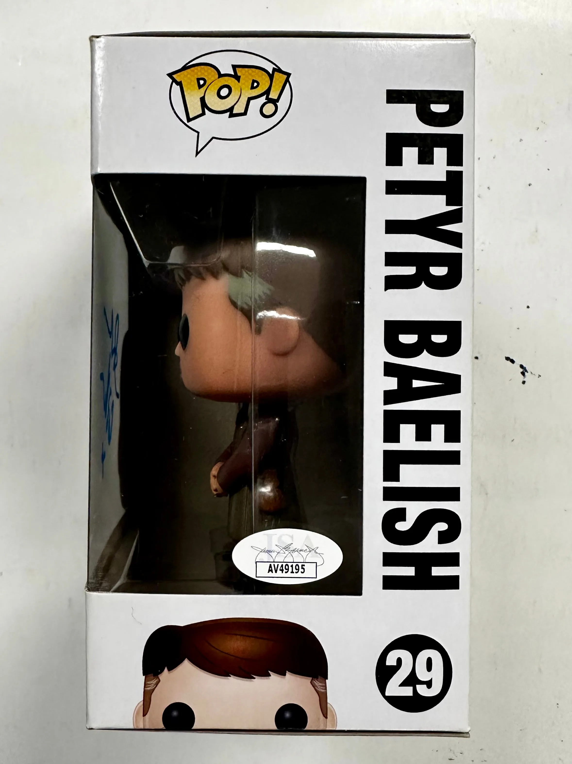 Aidan Gillen Signed Lord Petyr “Littlefinger” Baelish Funko Pop! #29 Game Of Thrones With JSA COA