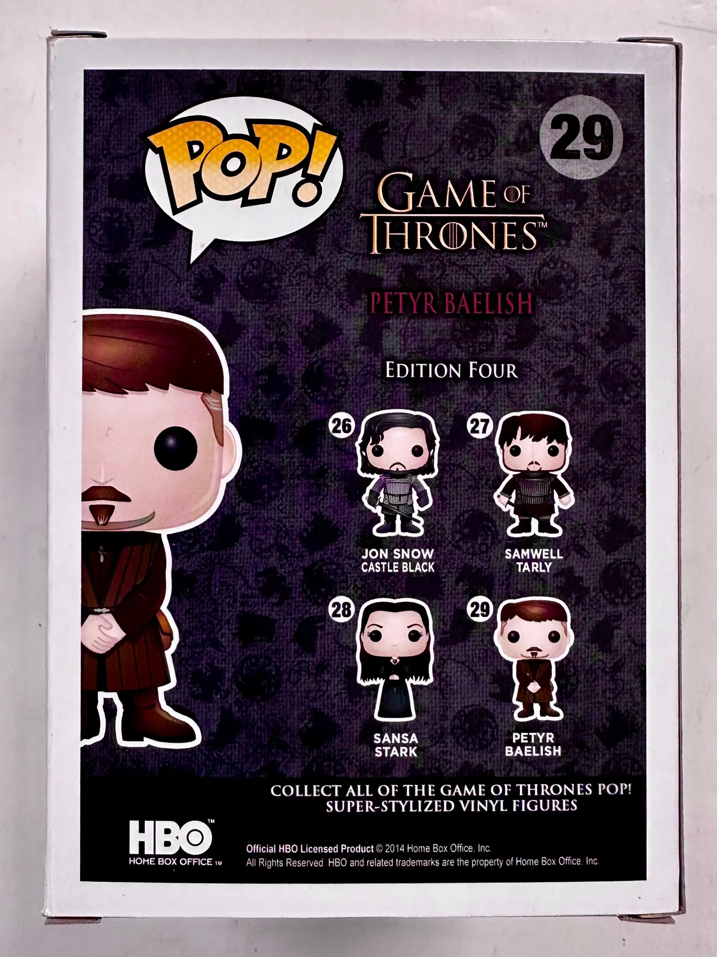 Aidan Gillen Signed Lord Petyr “Littlefinger” Baelish Funko Pop! #29 Game Of Thrones With JSA COA