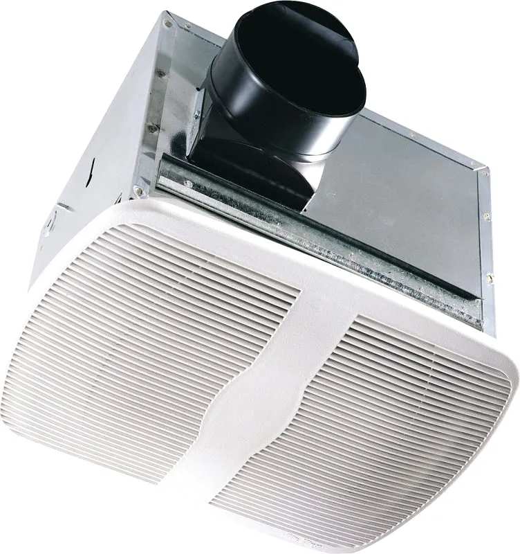 Air King AK80H Exhaust Fan, 9.4 in L, 10.88 in W, 0.3 A, 120 V, 70 cfm Air, Metal, White :EA: QUANTITY: 1