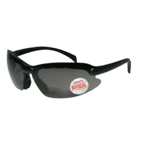 Anchor Products Smoke Bifocal Safety Glasses, 2.50 Diopter, Black, CS250