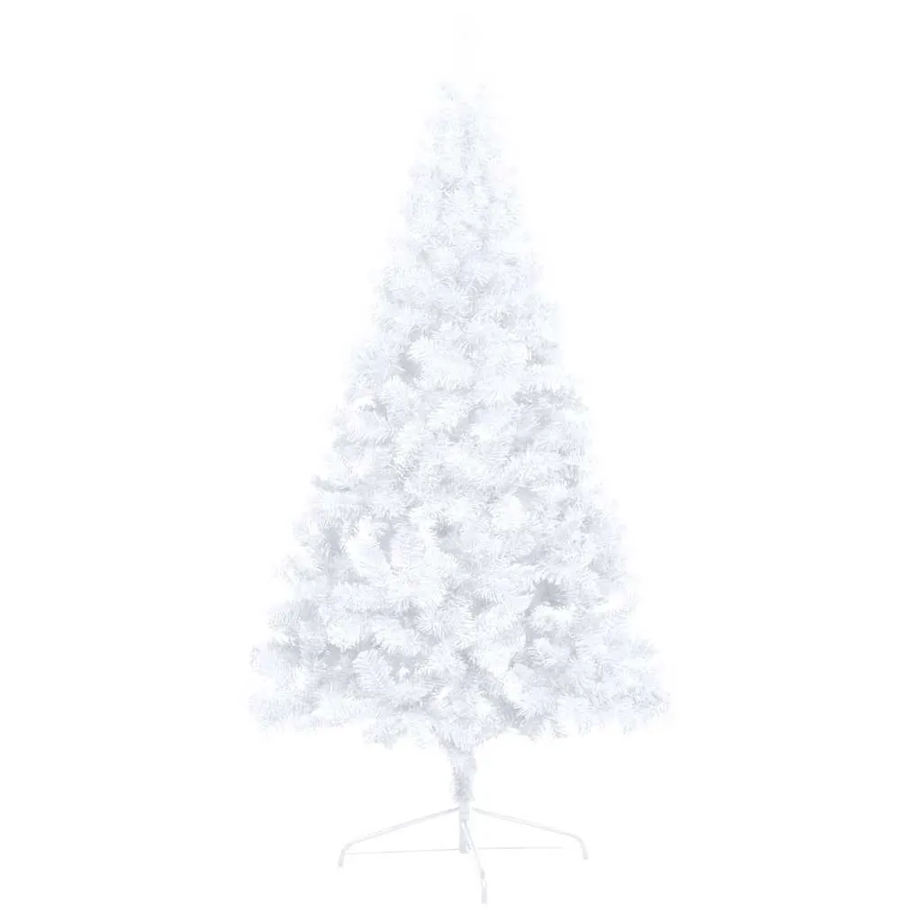 Artificial Half Pre-lit Christmas Tree with Ball Set White 240 cm