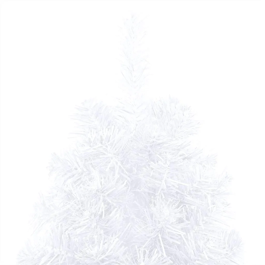 Artificial Half Pre-lit Christmas Tree with Ball Set White 240 cm