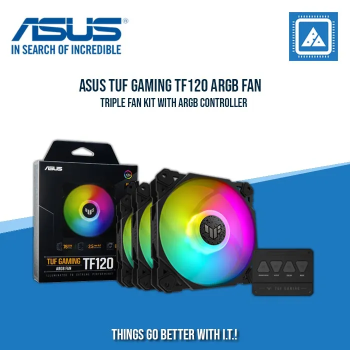 ASUS TUF GAMING TF120 ARGB FAN (BLACK)