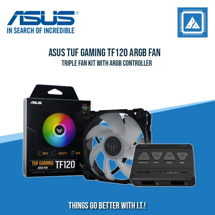 ASUS TUF GAMING TF120 ARGB FAN (BLACK)