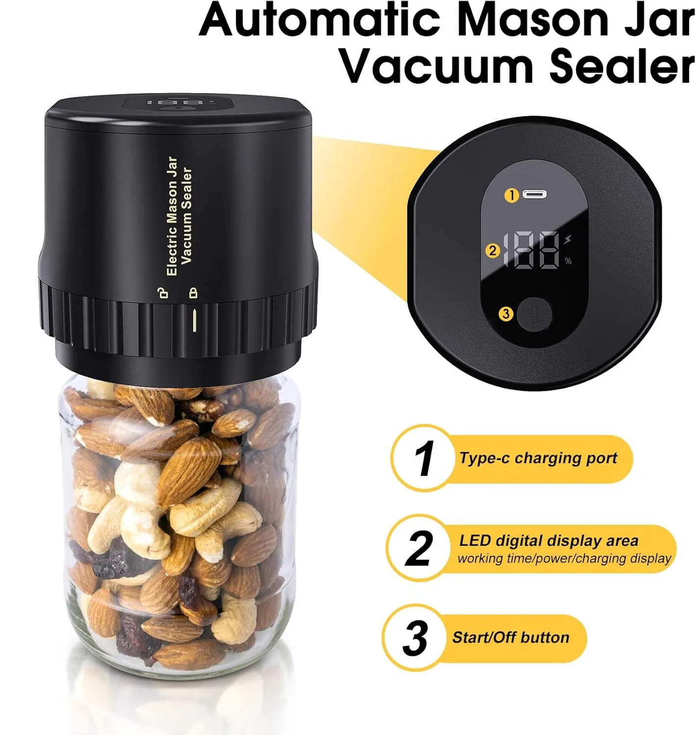 Automated Mason Jar Vacuum Sealer