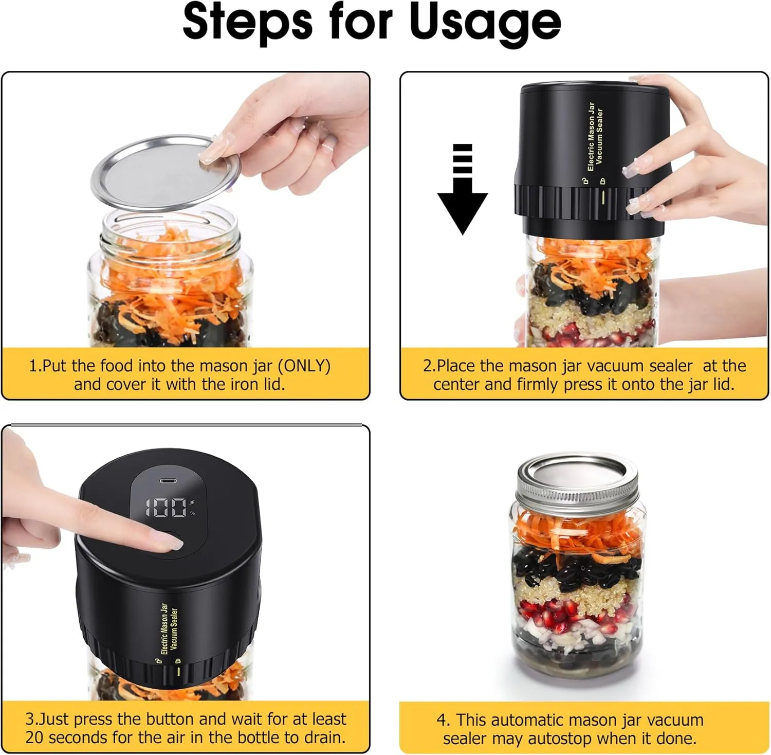 Automated Mason Jar Vacuum Sealer