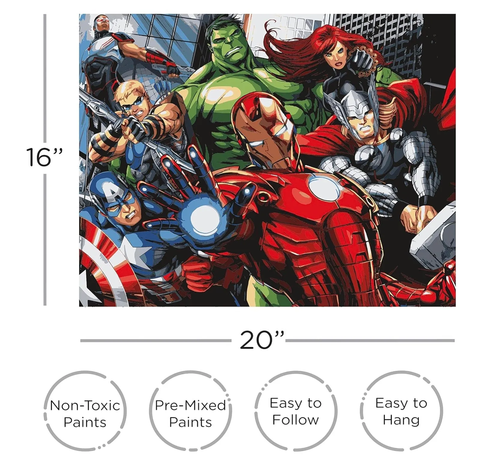 Avengers art by number