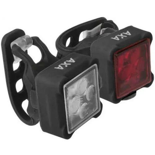 AXA NITELINE 44 NS - Set of front and rear bike lights