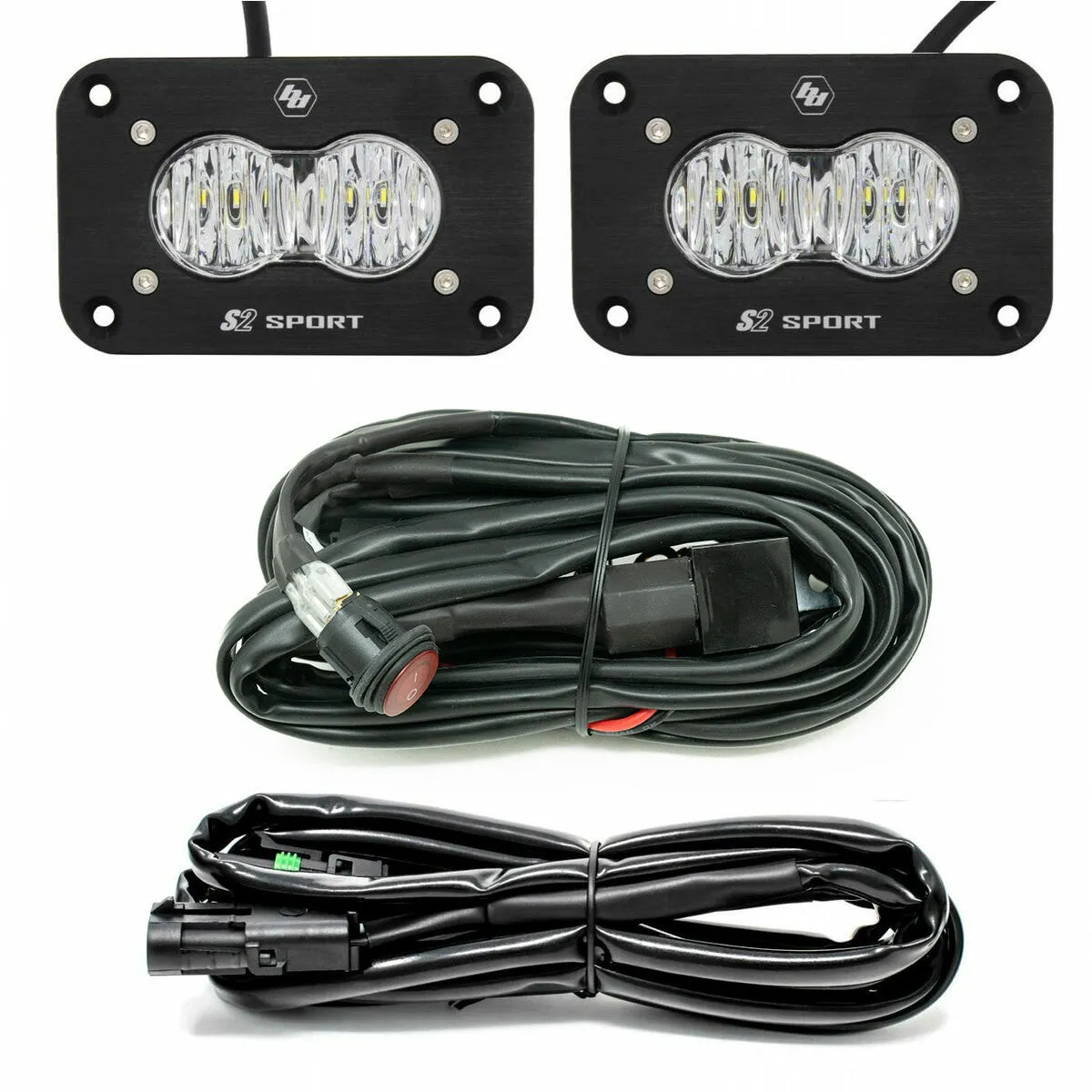 Baja Designs S2 Sport Black LED Auxiliary Light Pod Pair - Universal