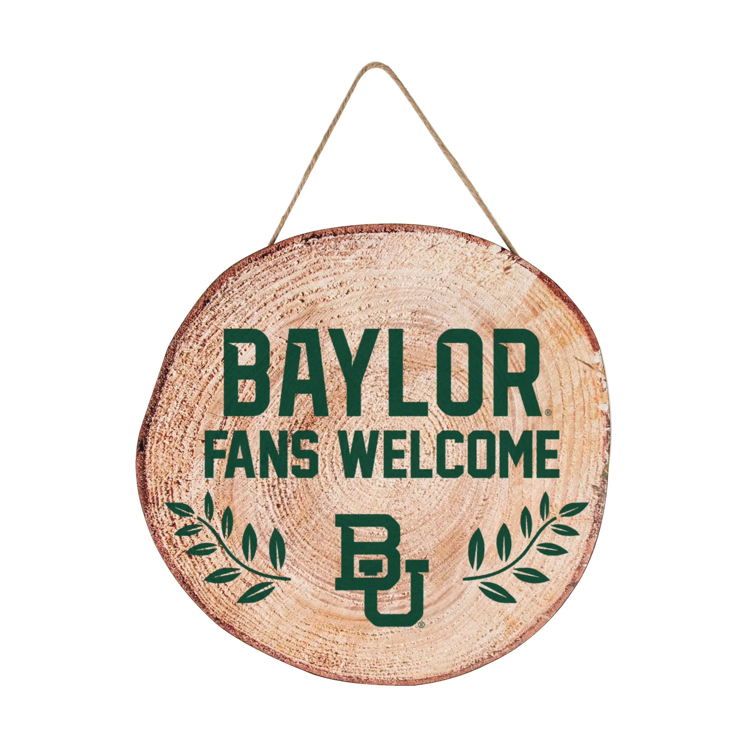 Baylor Bears NCAA Wood Stump Sign