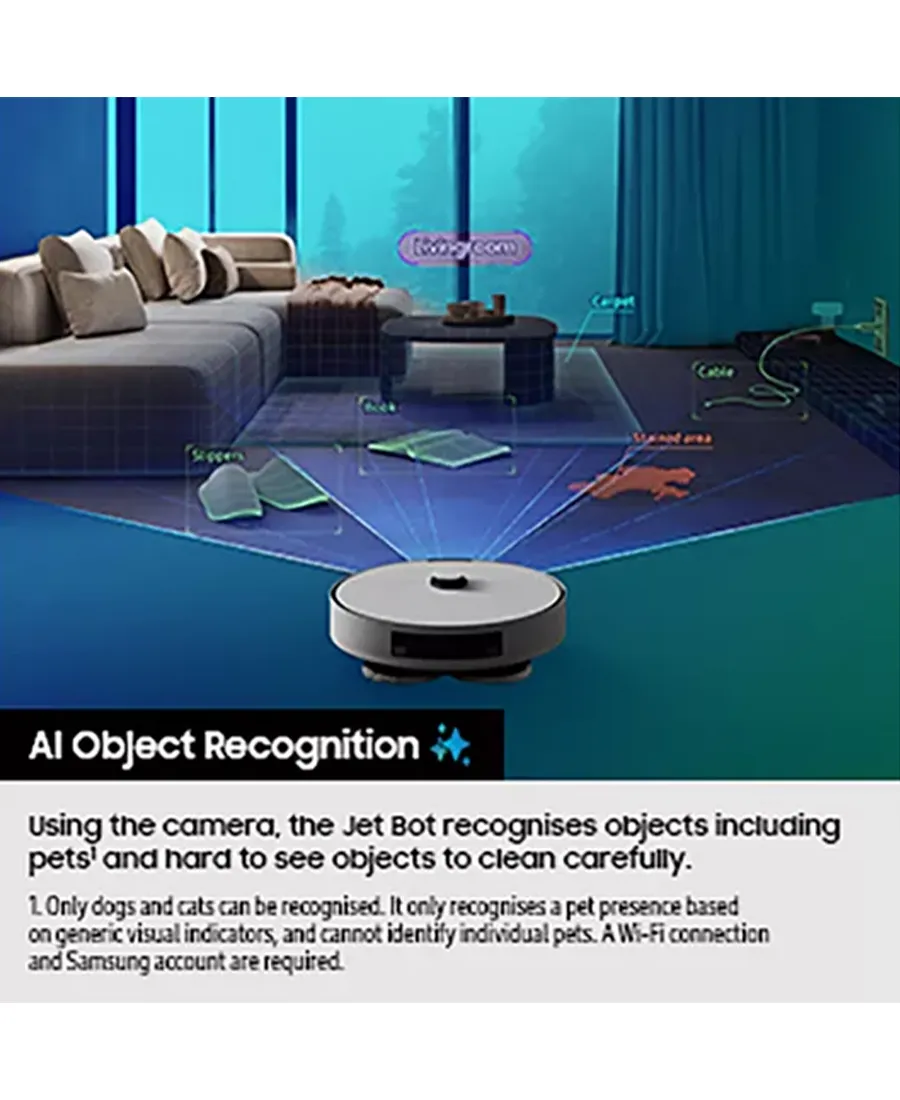 Bespoke Jet Bot™ Combo Steam AI Robot Vacuum | Grey