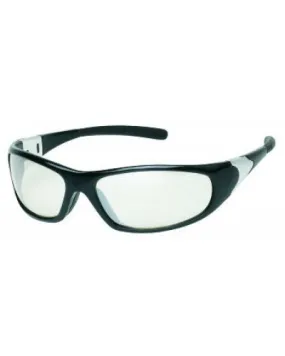 Black Frame - Indoor/Outdoor Lens - Rubber Tips Safety Glasses