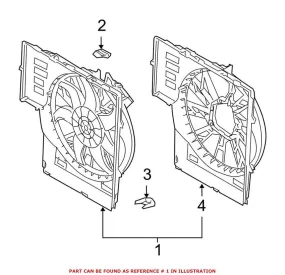 BMW Engine Cooling Fan Assembly 17427521767