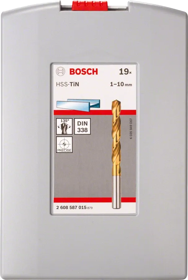 Bosch Professional | Drill Bit Set HSS-TiN-Coated 19Pc