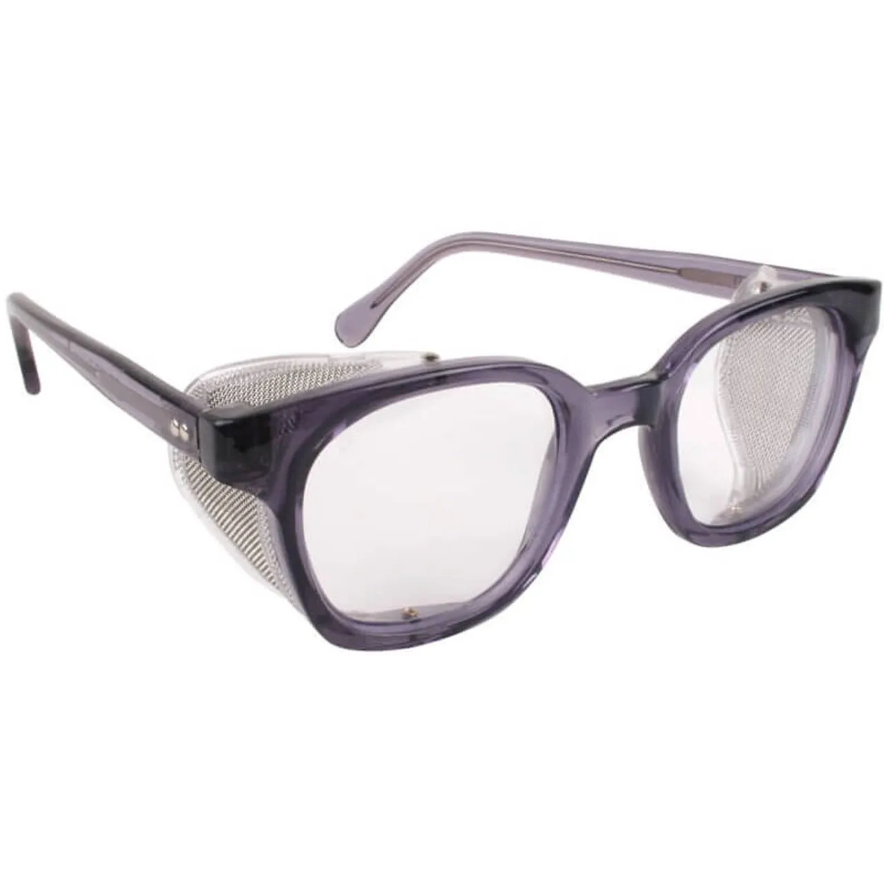 Bouton Traditional Spectacle, Full Frame Safety Glasses with Smoke Frame & Anti-Scratch Coating