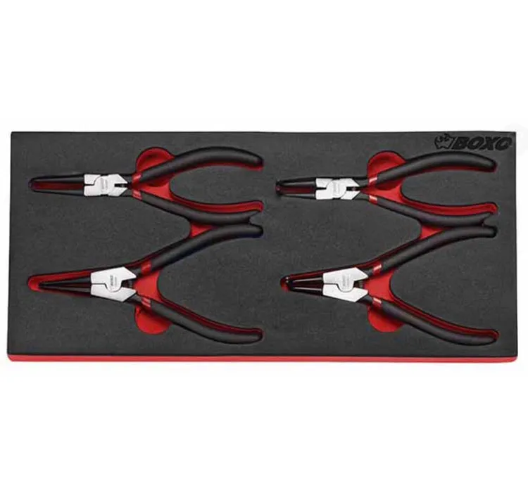 Boxo 4 Piece External Circlip Pliers 180mm (7") BX025-R