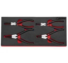 Boxo 4 Piece External Circlip Pliers 180mm (7") BX025-R