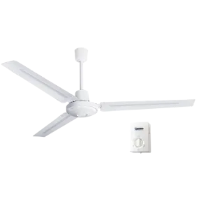 Bright Star Lighting FCF072 WHITE Industrial Metal Fan with Metal Blades