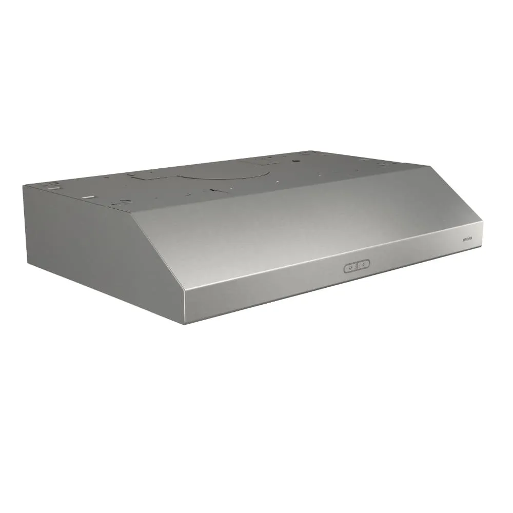 Broan BCDF130SS Glacier BCDF1 Series 30" Convertible Under-Cabinet Range Hood, 300 CFM, Stainless Steel