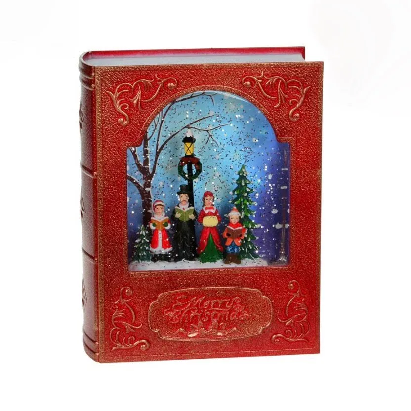 Carollers Book with Light