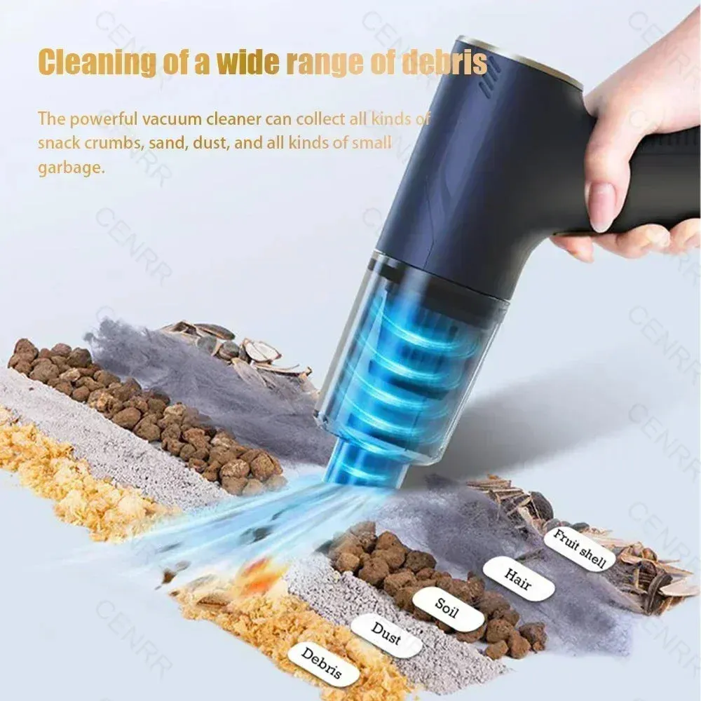 CENRR 895000PA Mini Car Vacuum Cleaner HandHeld Portable Wireless Vacuum Cleaner Powerful Cordless Vacuum Cleaner Home Appliance