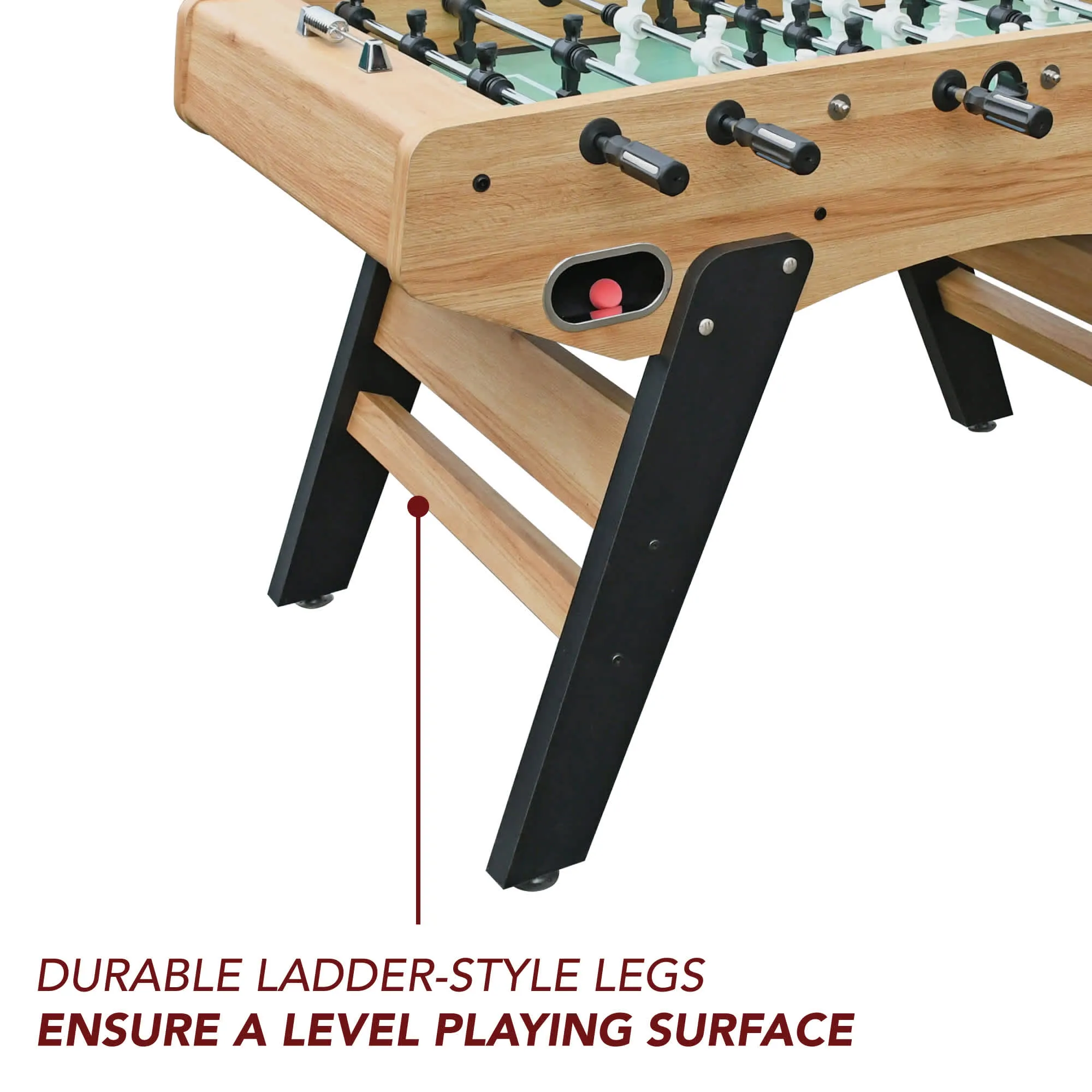 Center Stage Pro Series 59-in Foosball Table - Telescopic Safety Rods