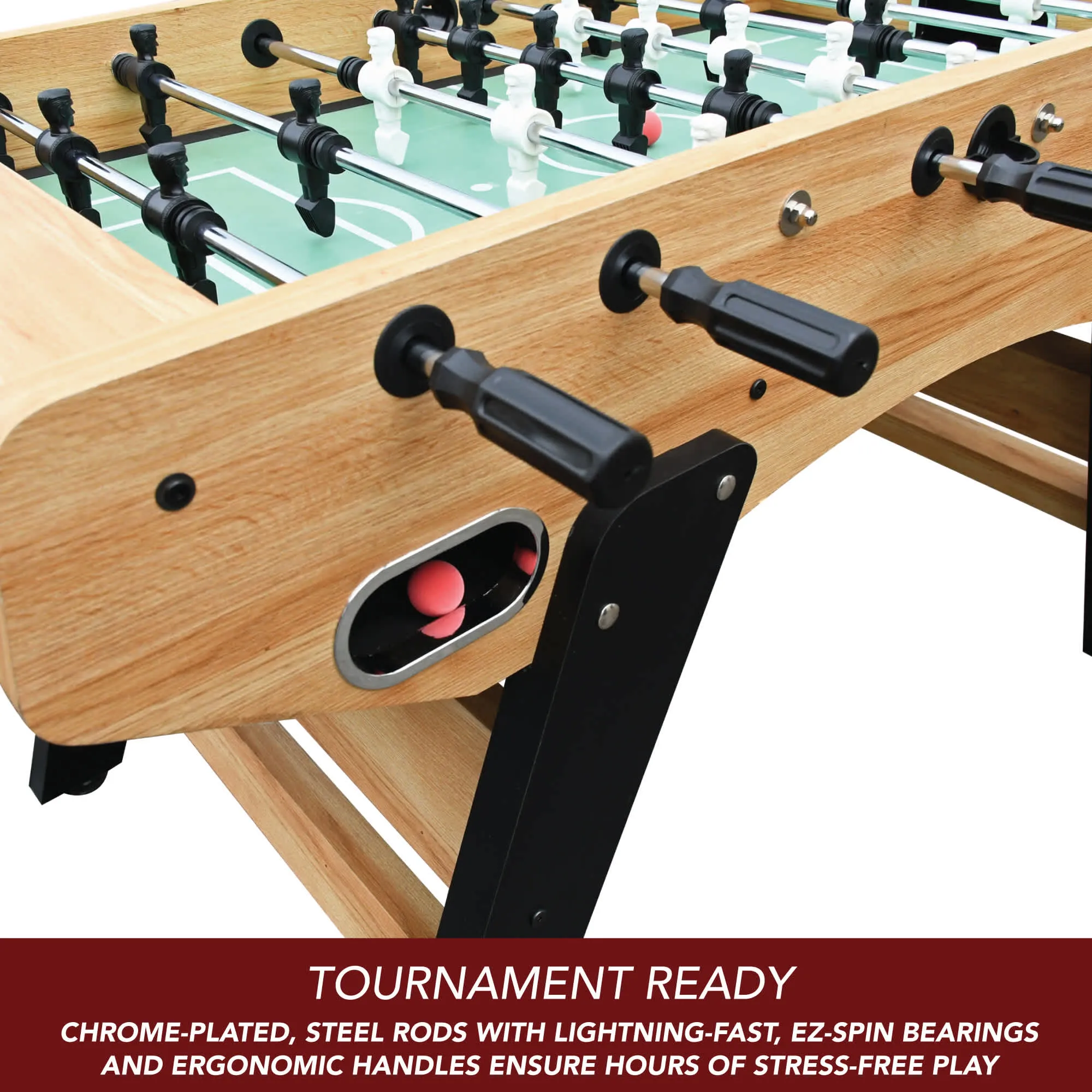 Center Stage Pro Series 59-in Foosball Table - Telescopic Safety Rods