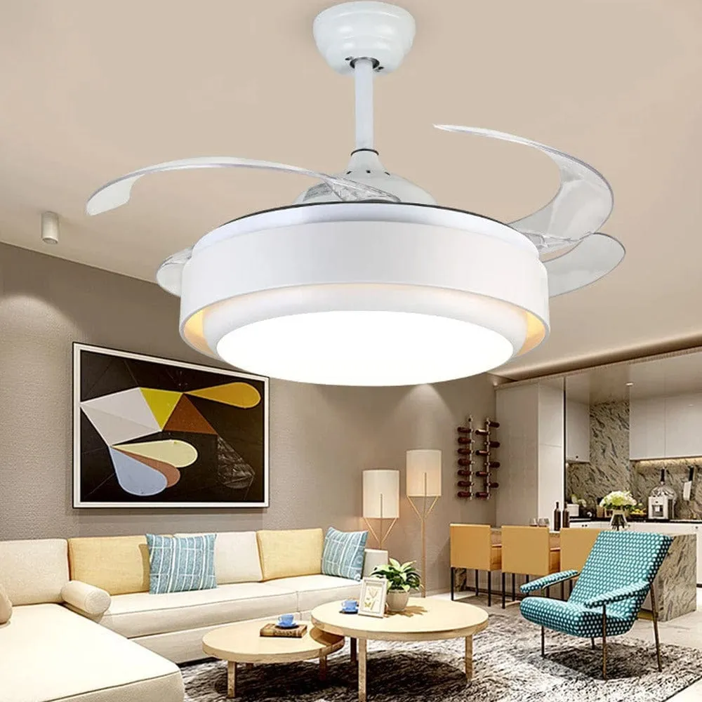 Chalky Ceiling Chandelier With Remote Control