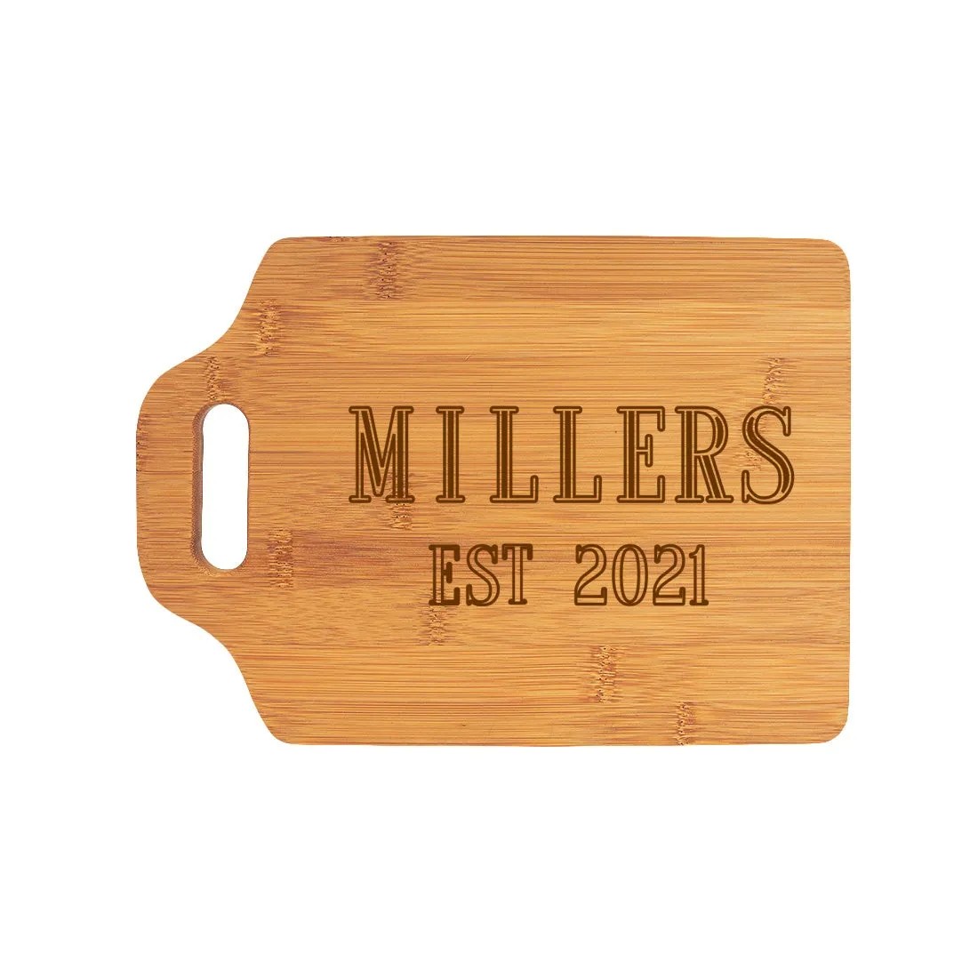 CHIC MONOGRAM CUTTING BOARD - Est Year - Name