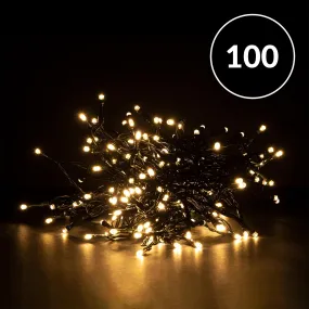 Christmas Sparkle Indoor and Outdoor Chaser Lights x 100 Warm White LEDS - Mains Operated